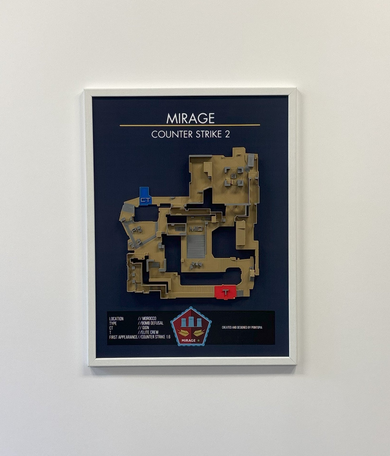 CS2-''Mirage'' wall art A3